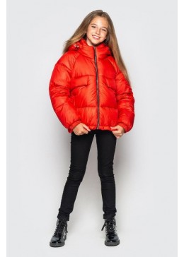 Cvetkov красная зимняя куртка для девочки Каталея